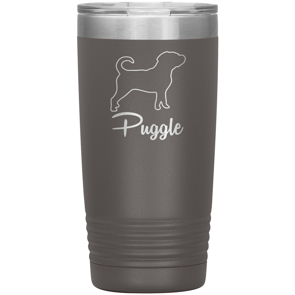Puggle Dog Outlined Silhouette 20oz Insulated Tumbler