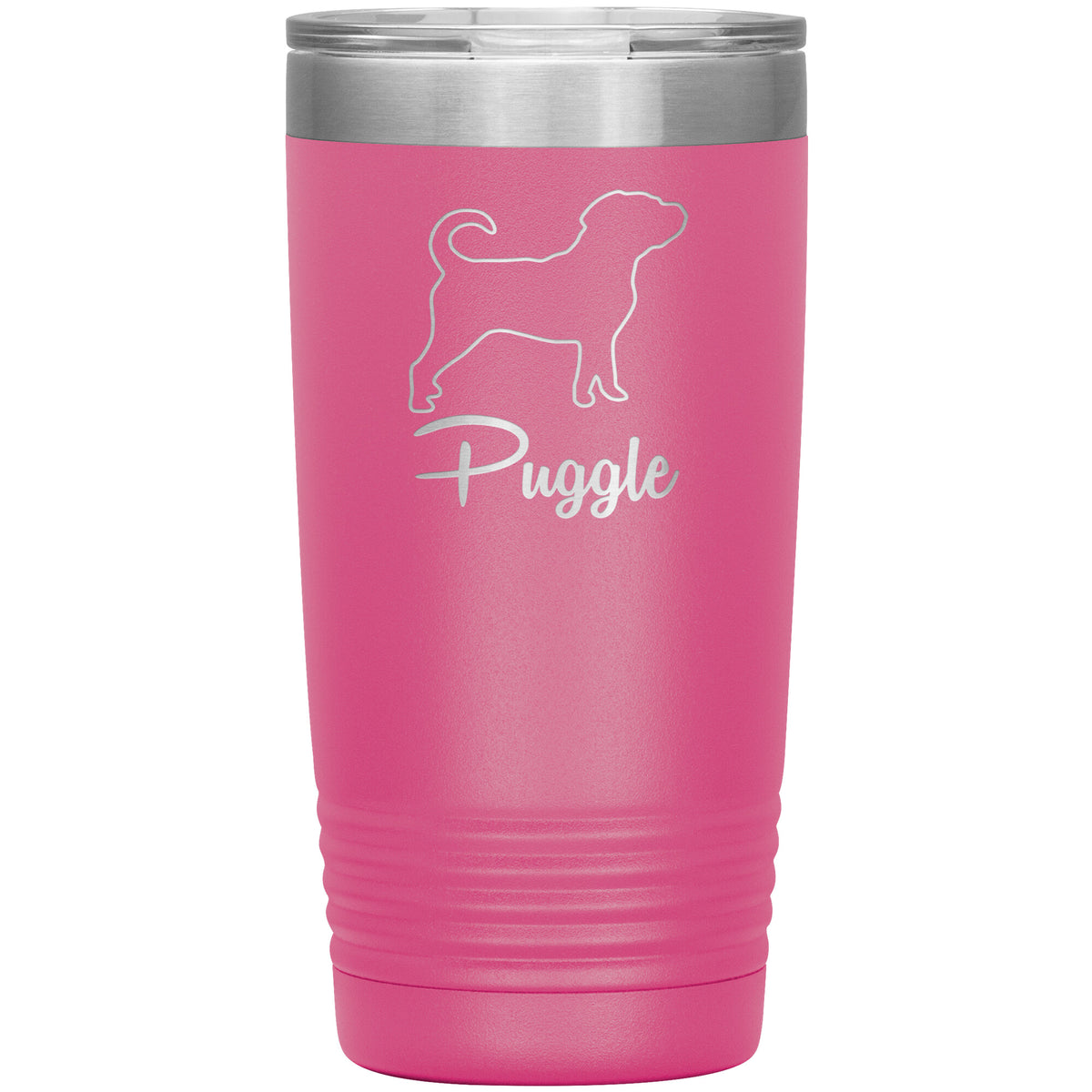 Puggle Dog Outlined Silhouette 20oz Insulated Tumbler