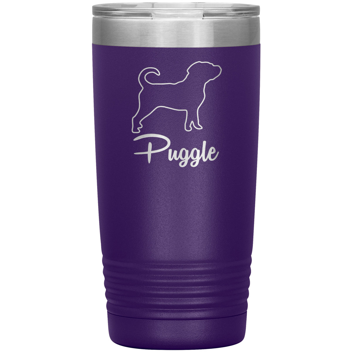 Puggle Dog Outlined Silhouette 20oz Insulated Tumbler