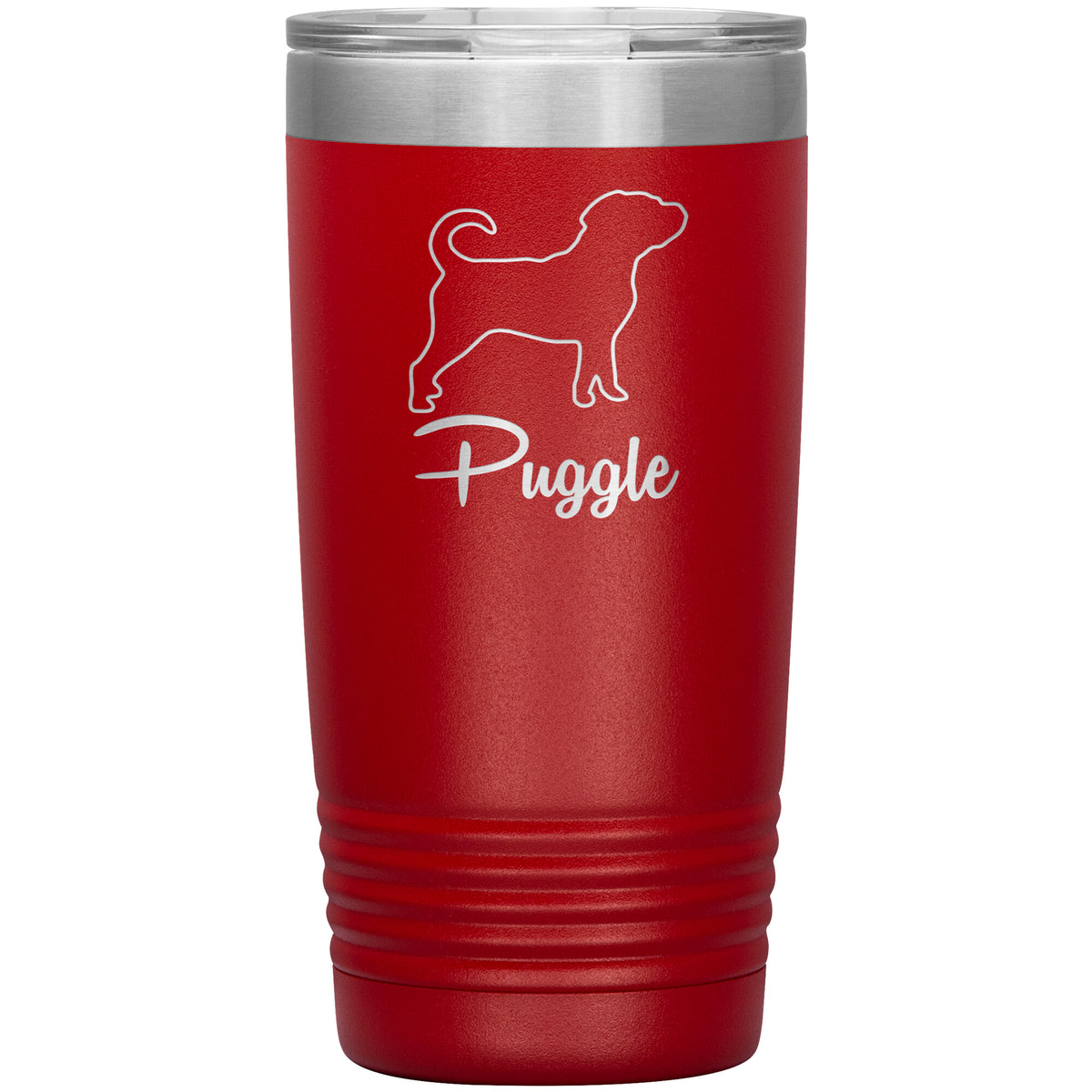 Puggle Dog Outlined Silhouette 20oz Insulated Tumbler