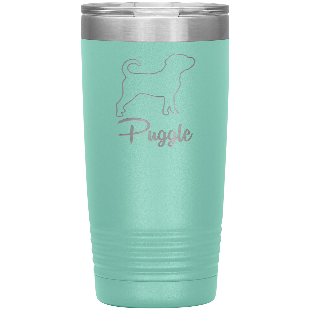 Puggle Dog Outlined Silhouette 20oz Insulated Tumbler