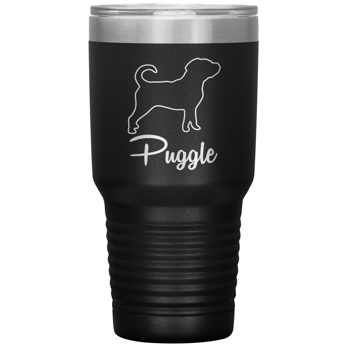 Puggle Dog Outlined Silhouette 30oz Insulated Tumbler