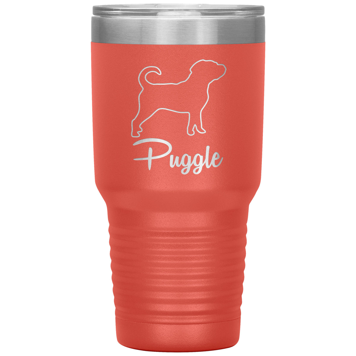Puggle Dog Outlined Silhouette 30oz Insulated Tumbler