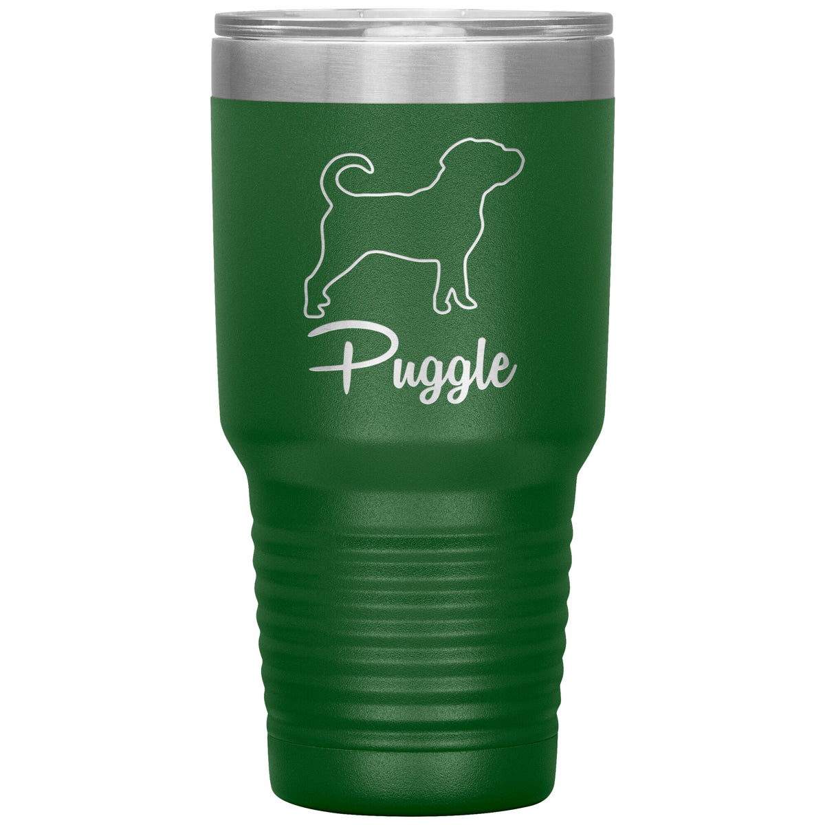 Puggle Dog Outlined Silhouette 30oz Insulated Tumbler