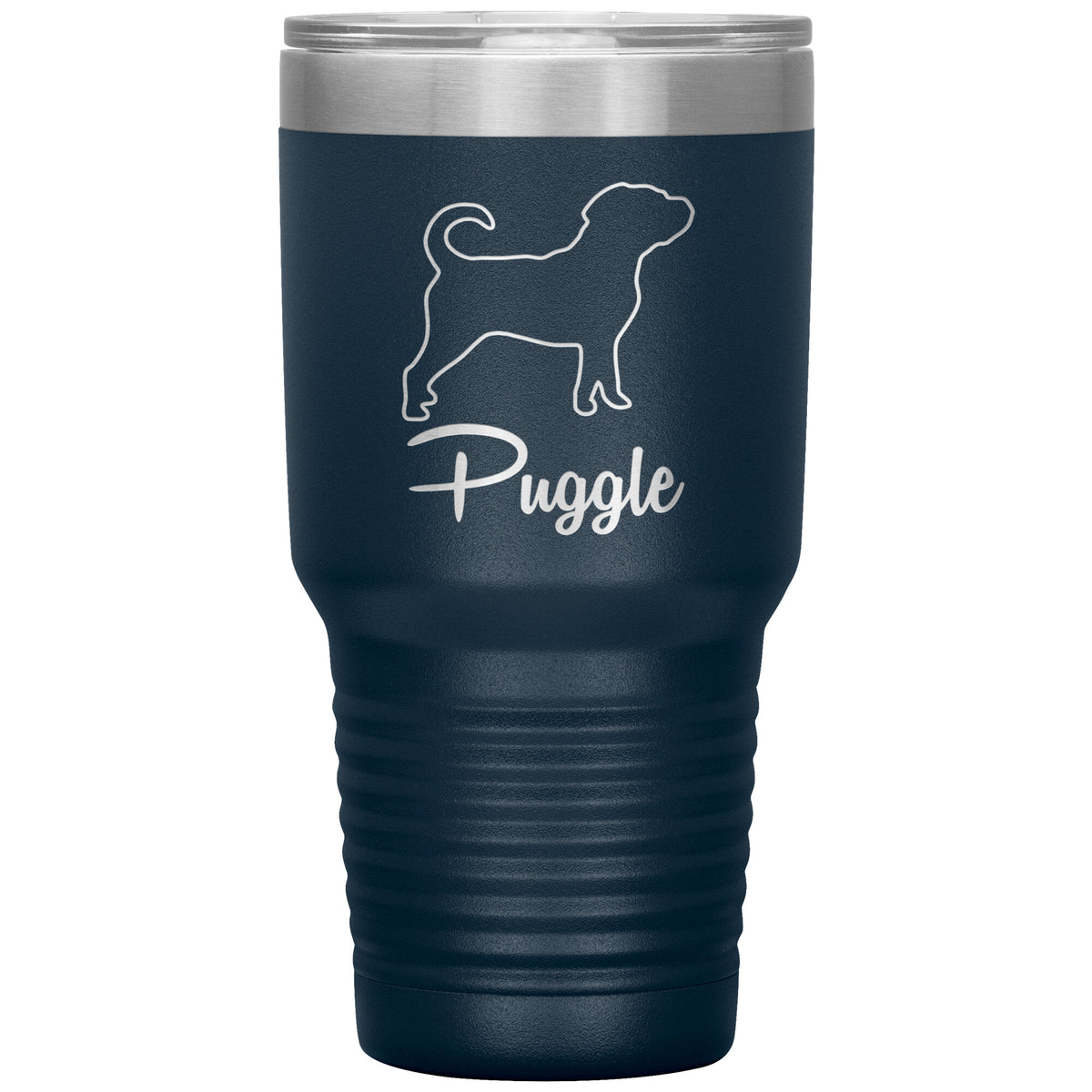 Puggle Dog Outlined Silhouette 30oz Insulated Tumbler