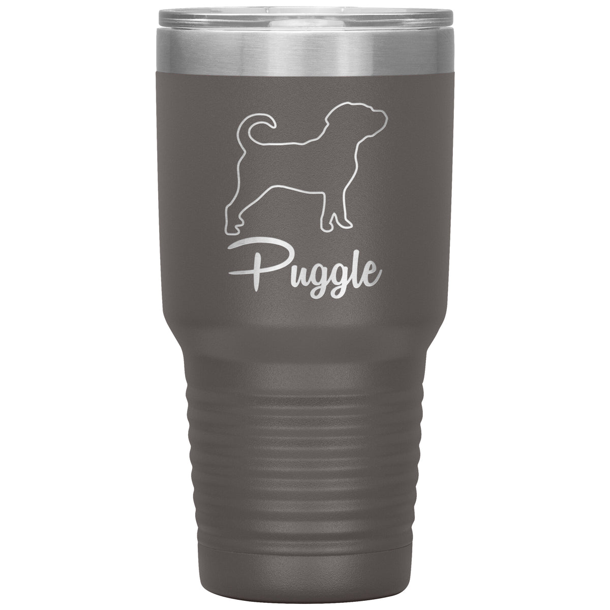 Puggle Dog Outlined Silhouette 30oz Insulated Tumbler