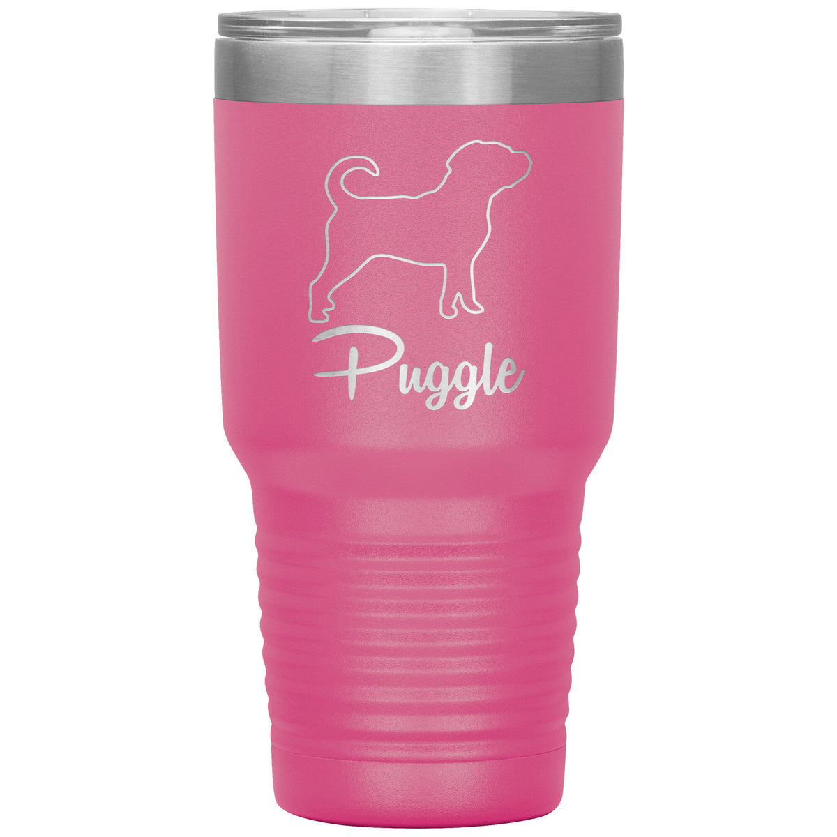 Puggle Dog Outlined Silhouette 30oz Insulated Tumbler