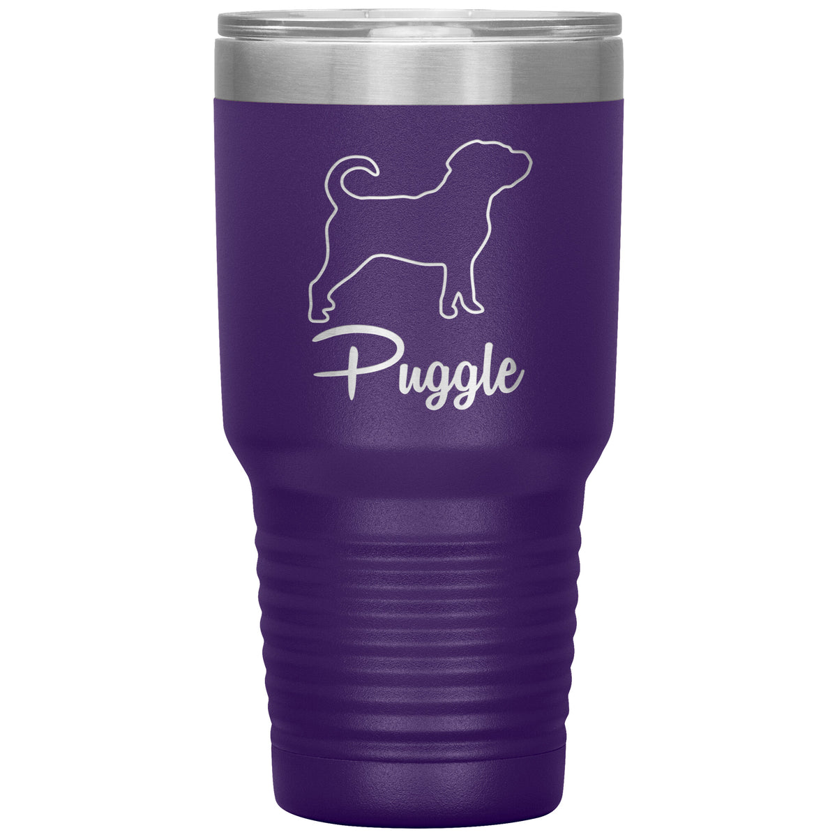 Puggle Dog Outlined Silhouette 30oz Insulated Tumbler