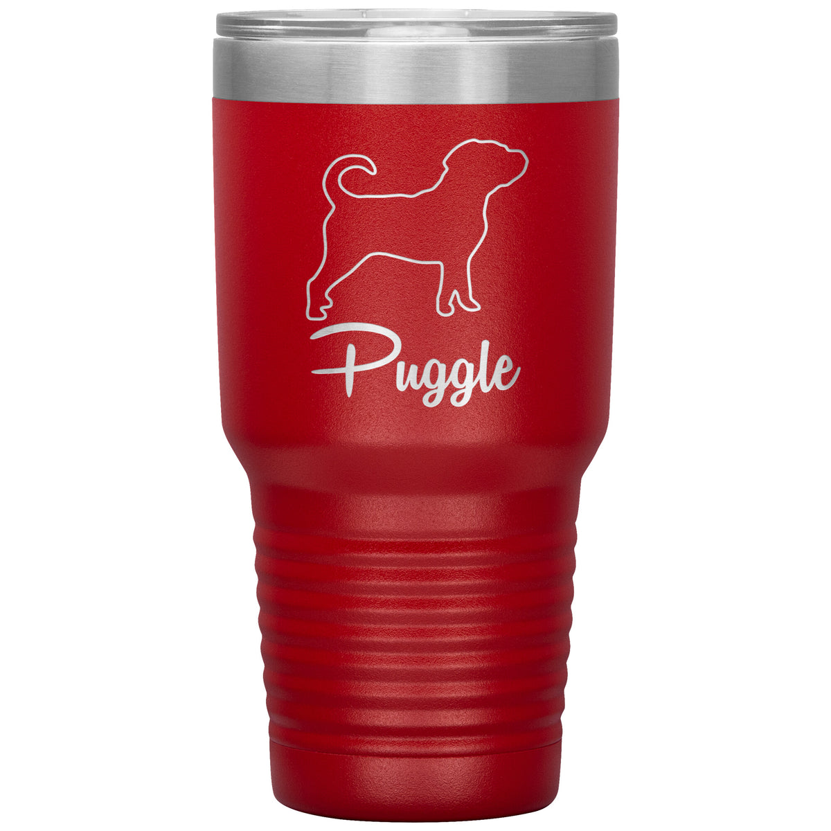 Puggle Dog Outlined Silhouette 30oz Insulated Tumbler