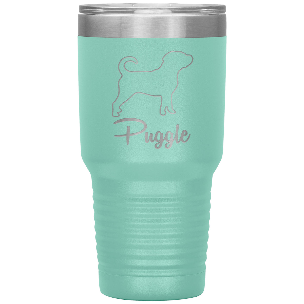 Puggle Dog Outlined Silhouette 30oz Insulated Tumbler
