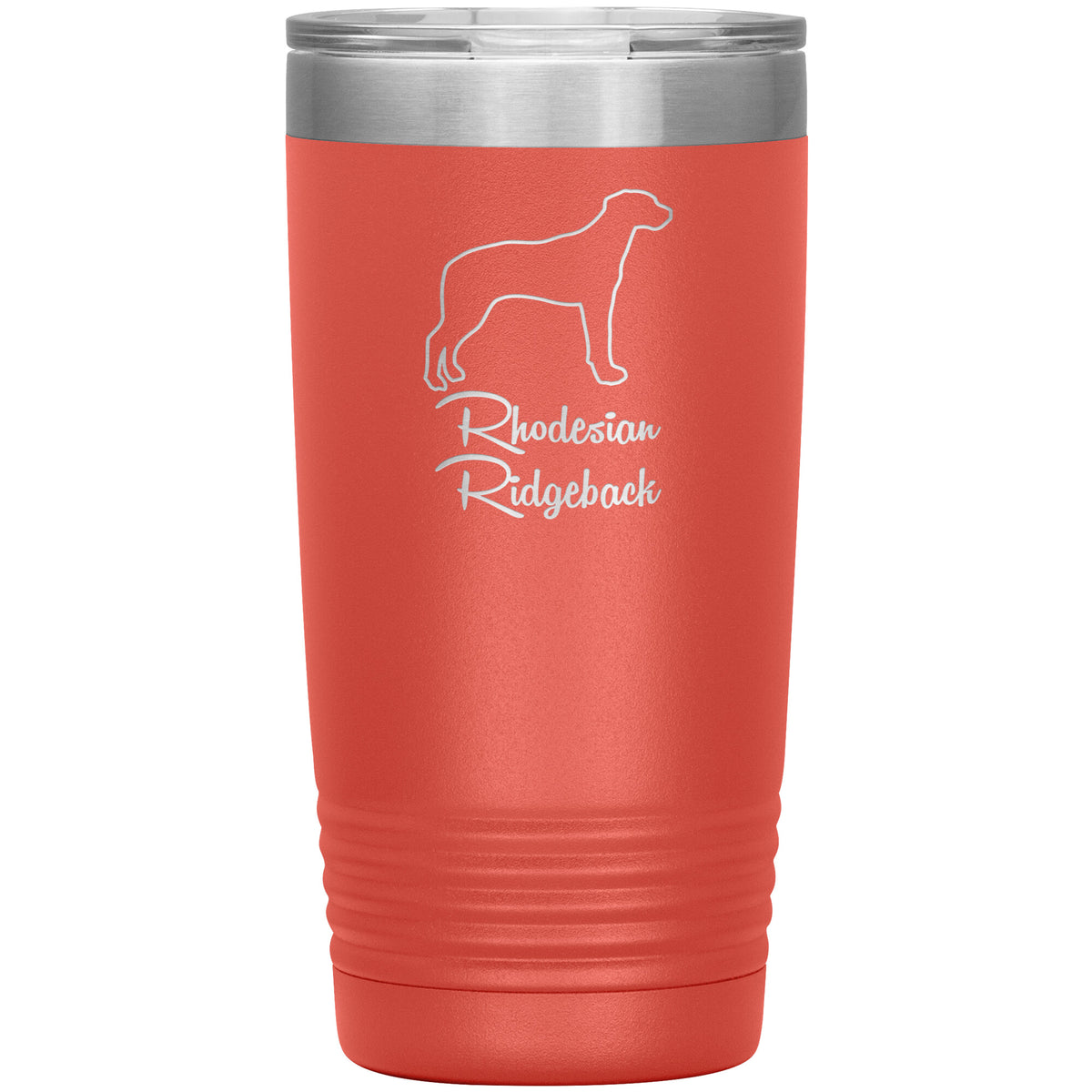 Rhodesian Ridgeback Dog Outlined Silhouette 20oz Insulated Tumbler
