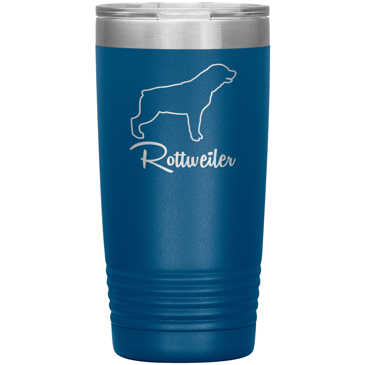 Rottweiler Dog Outlined Silhouette 20oz Insulated Tumbler