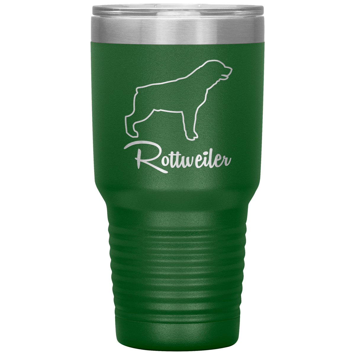 Rottweiler Dog Outlined Silhouette 30oz Insulated Tumbler