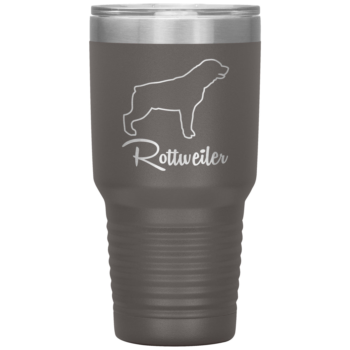 Rottweiler Dog Outlined Silhouette 30oz Insulated Tumbler
