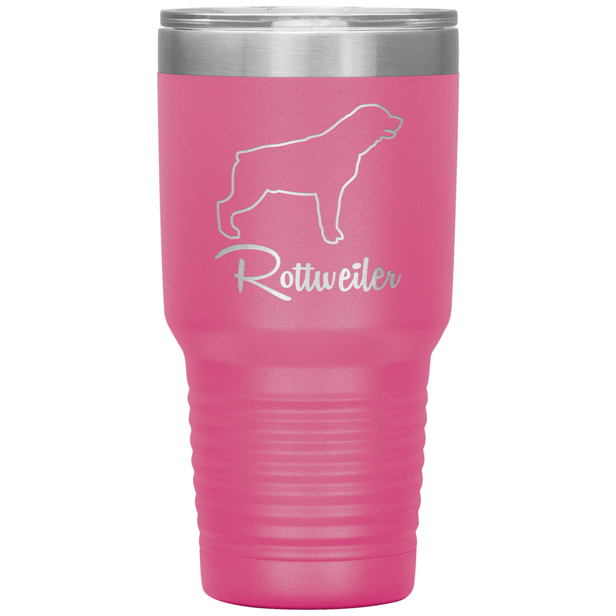 Rottweiler Dog Outlined Silhouette 30oz Insulated Tumbler