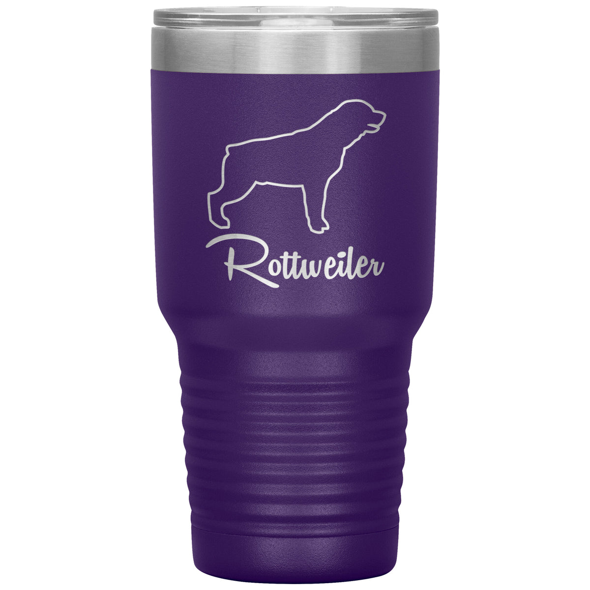Rottweiler Dog Outlined Silhouette 30oz Insulated Tumbler