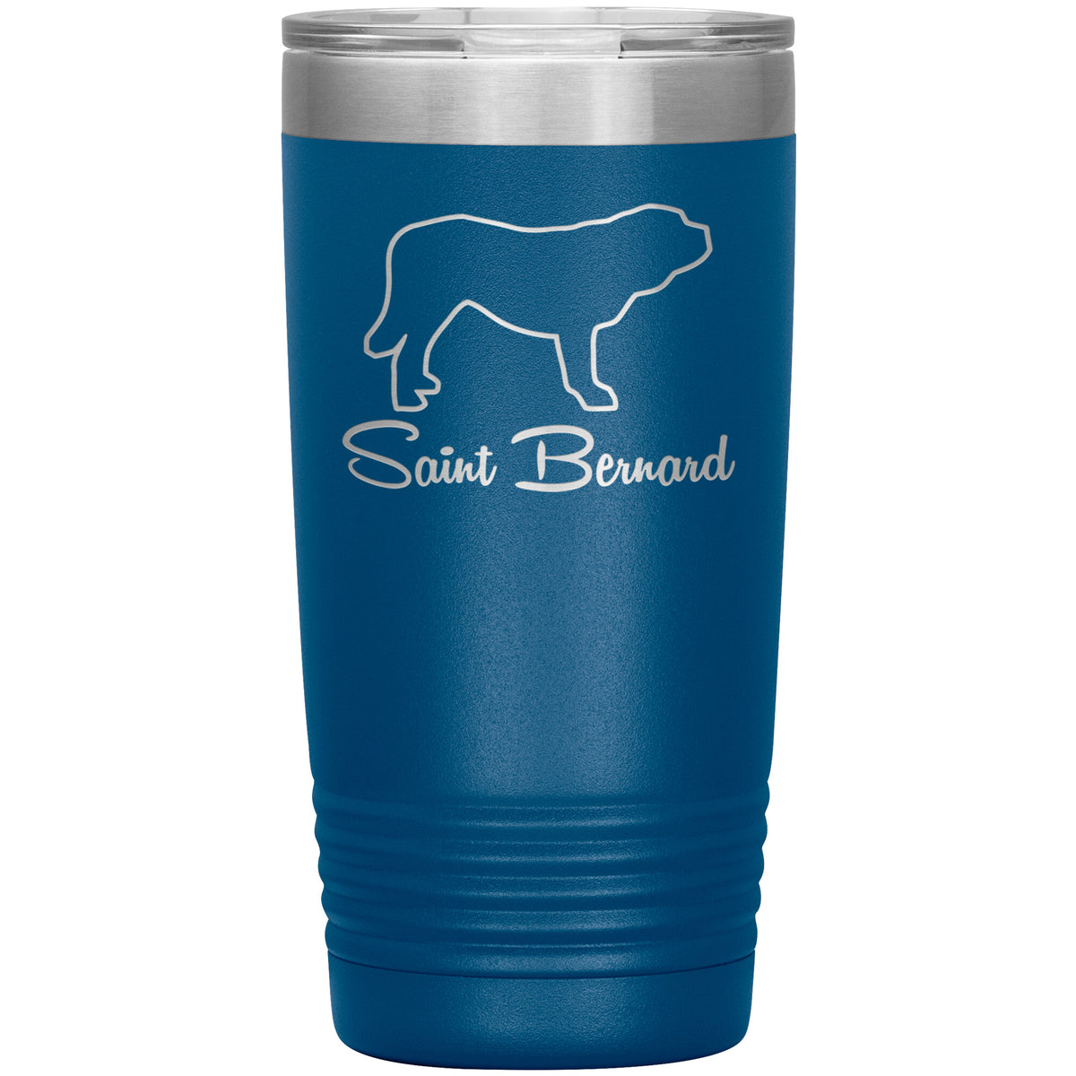 Saint Bernard Dog Outlined Silhouette 20oz Insulated Tumbler