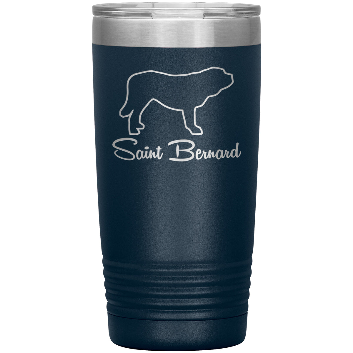 Saint Bernard Dog Outlined Silhouette 20oz Insulated Tumbler