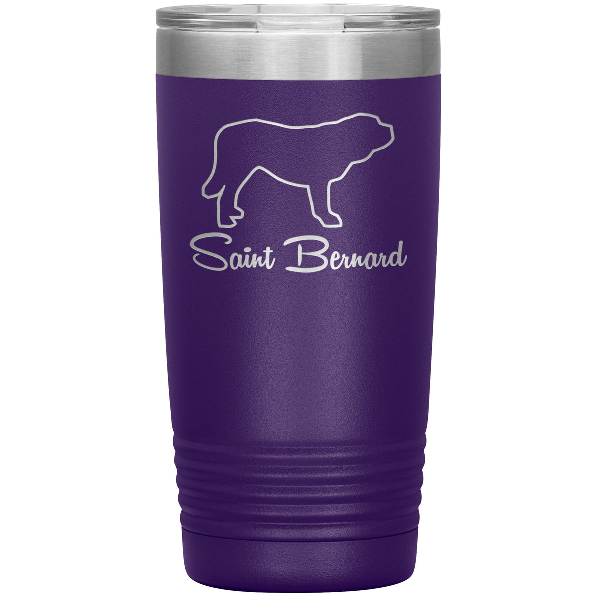 Saint Bernard Dog Outlined Silhouette 20oz Insulated Tumbler
