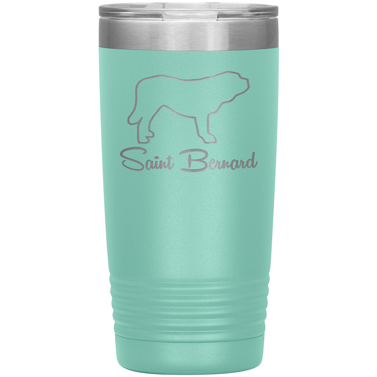 Saint Bernard Dog Outlined Silhouette 20oz Insulated Tumbler