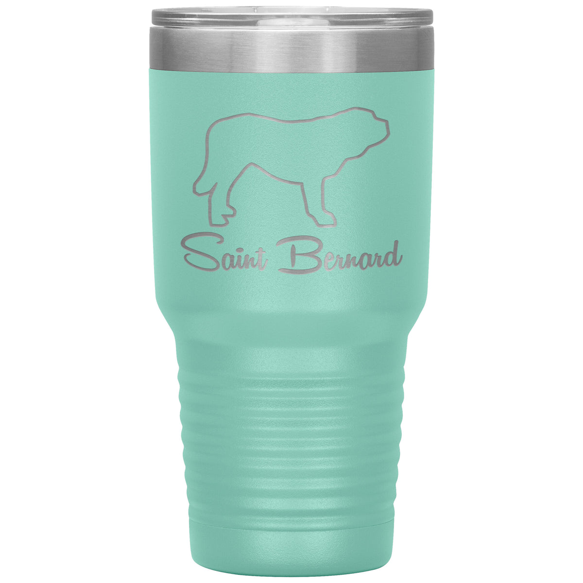 Saint Bernard Dog Outlined Silhouette 30oz Insulated Tumbler