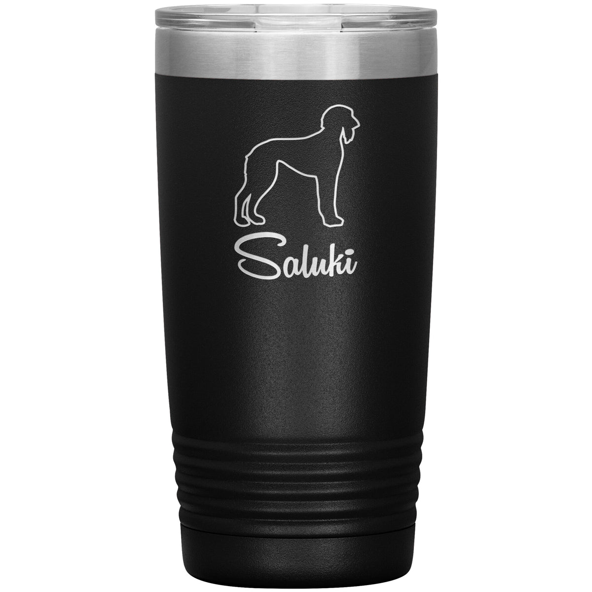 Saluki Dog Outlined Silhouette 20oz Insulated Tumbler