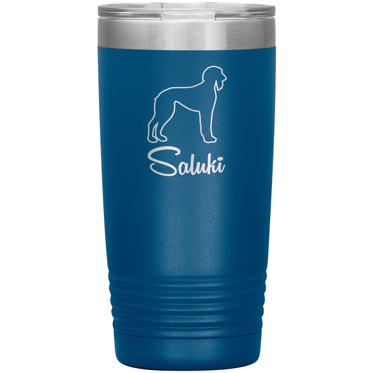 Saluki Dog Outlined Silhouette 20oz Insulated Tumbler