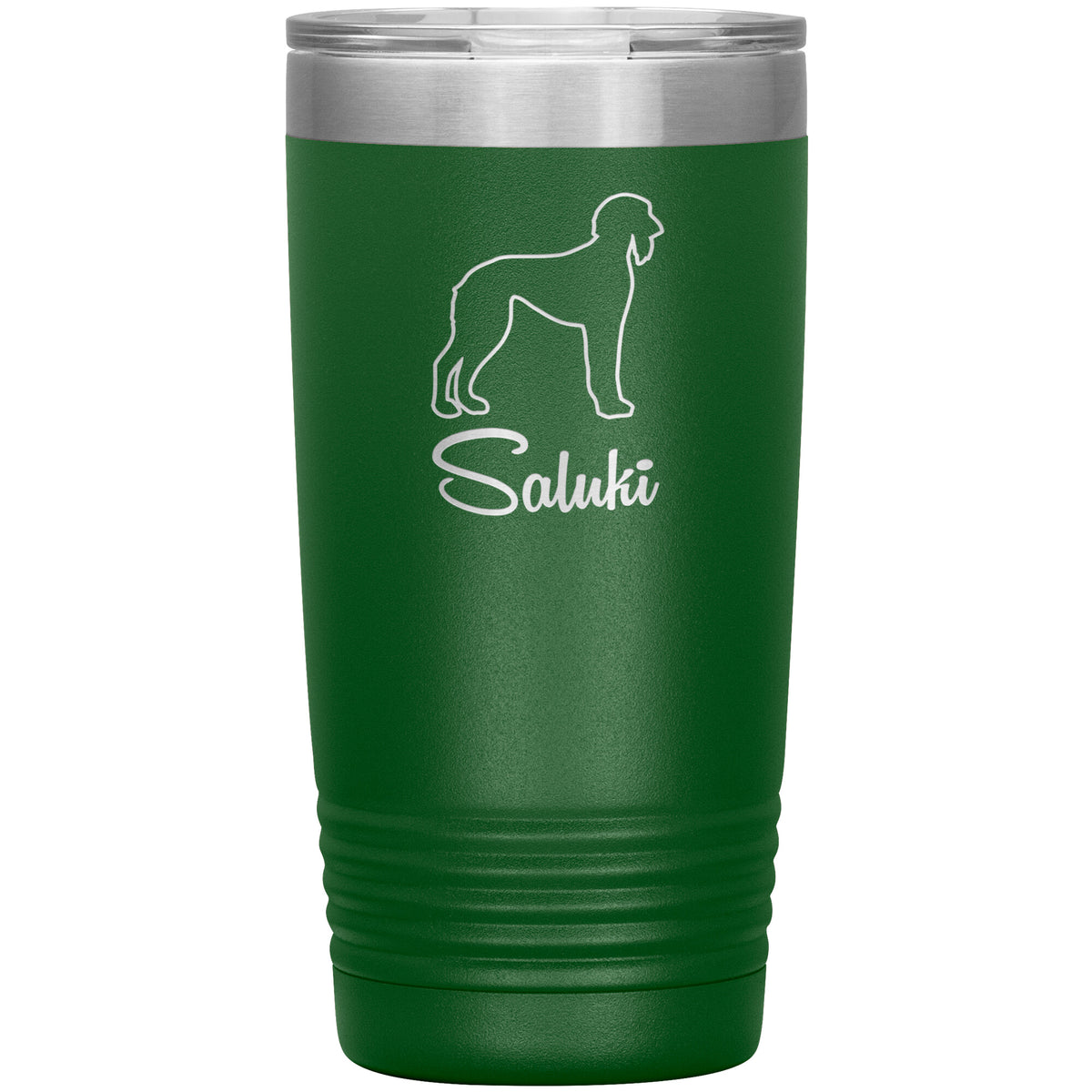 Saluki Dog Outlined Silhouette 20oz Insulated Tumbler