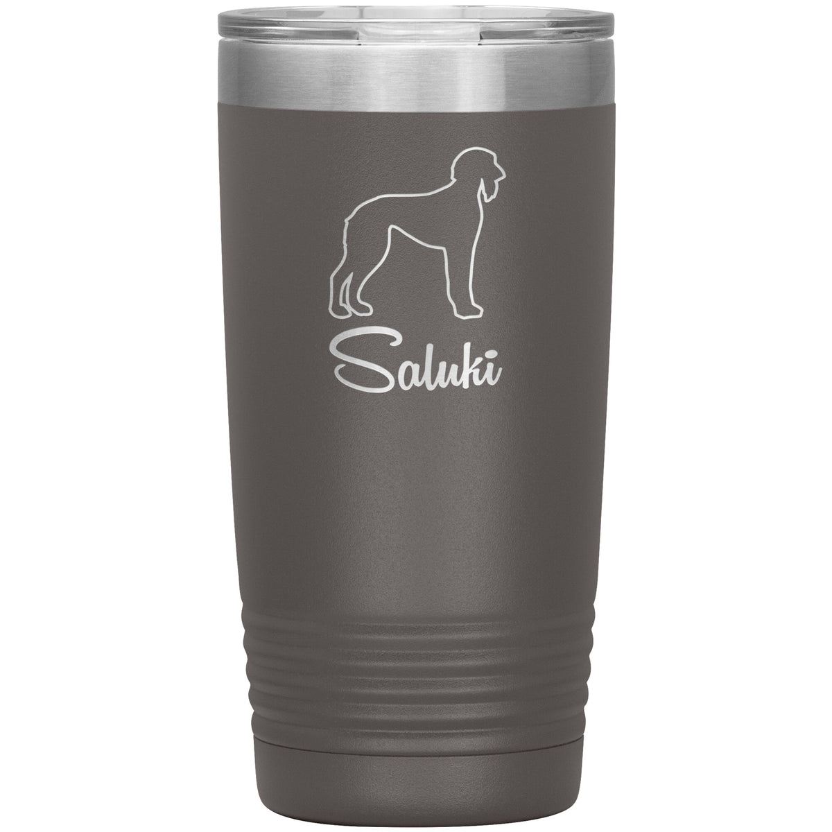 Saluki Dog Outlined Silhouette 20oz Insulated Tumbler