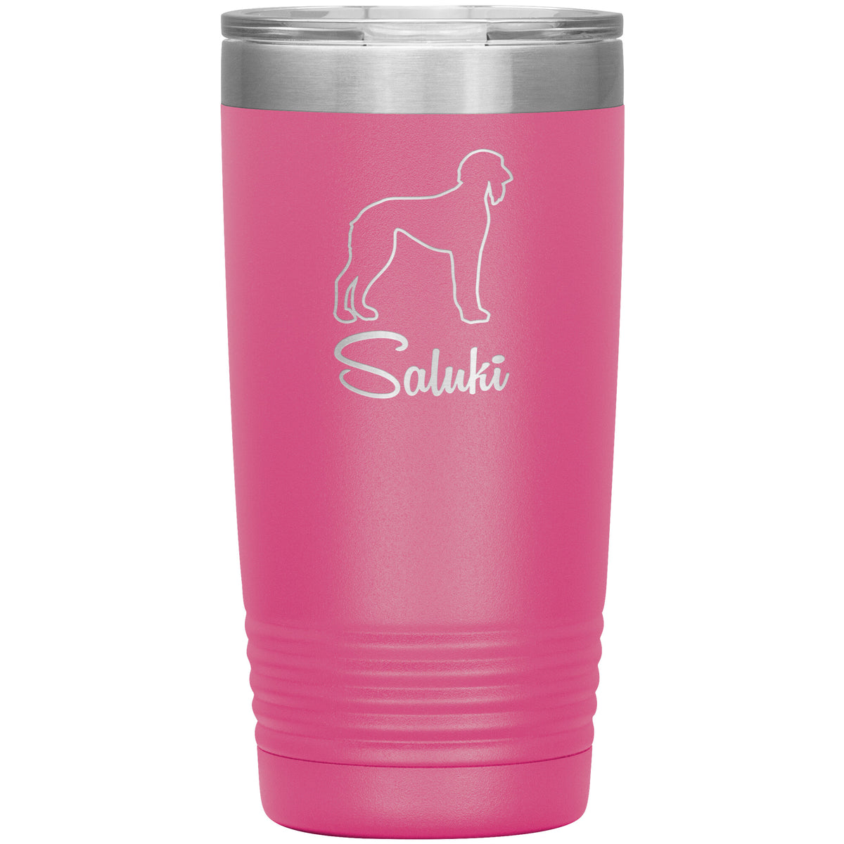 Saluki Dog Outlined Silhouette 20oz Insulated Tumbler