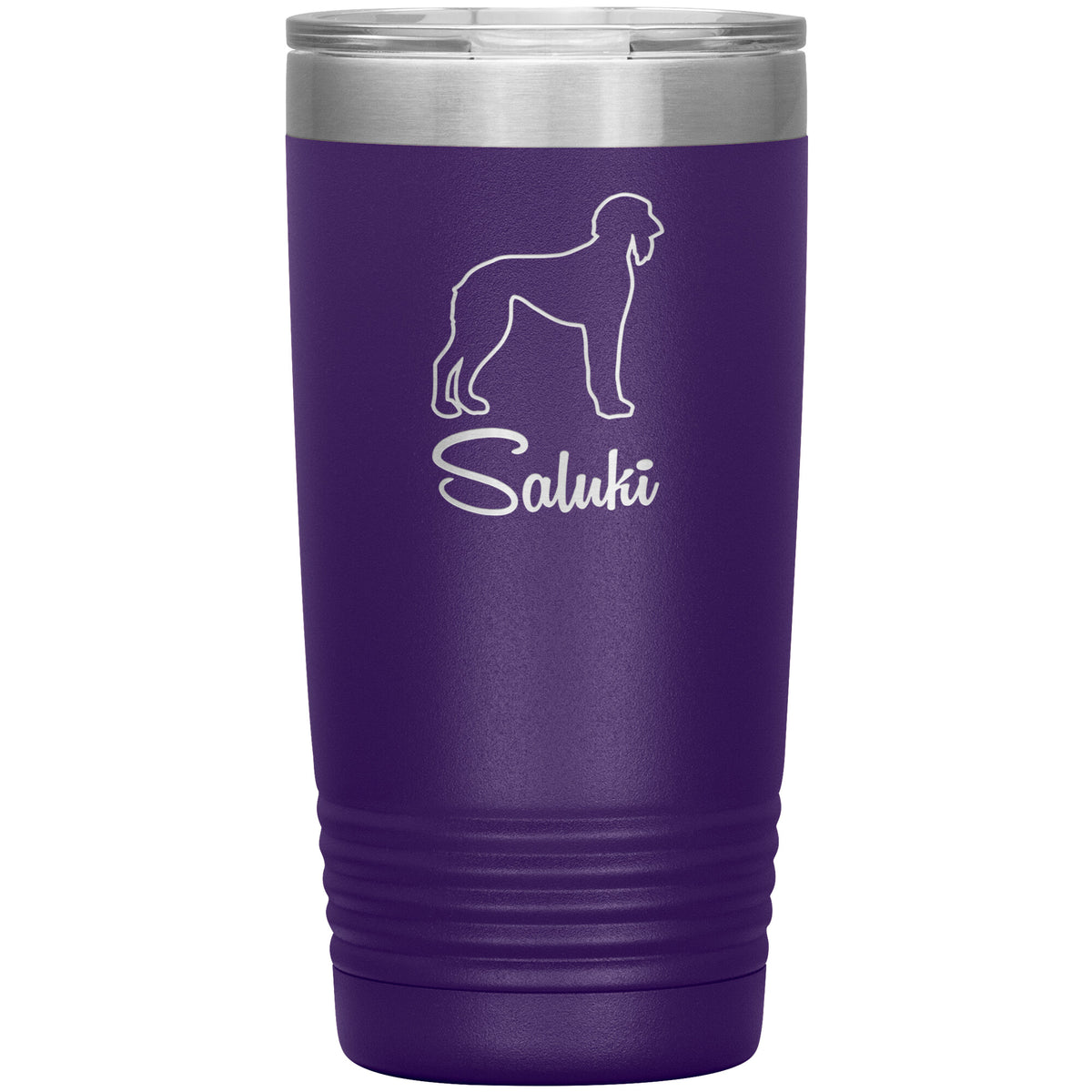 Saluki Dog Outlined Silhouette 20oz Insulated Tumbler