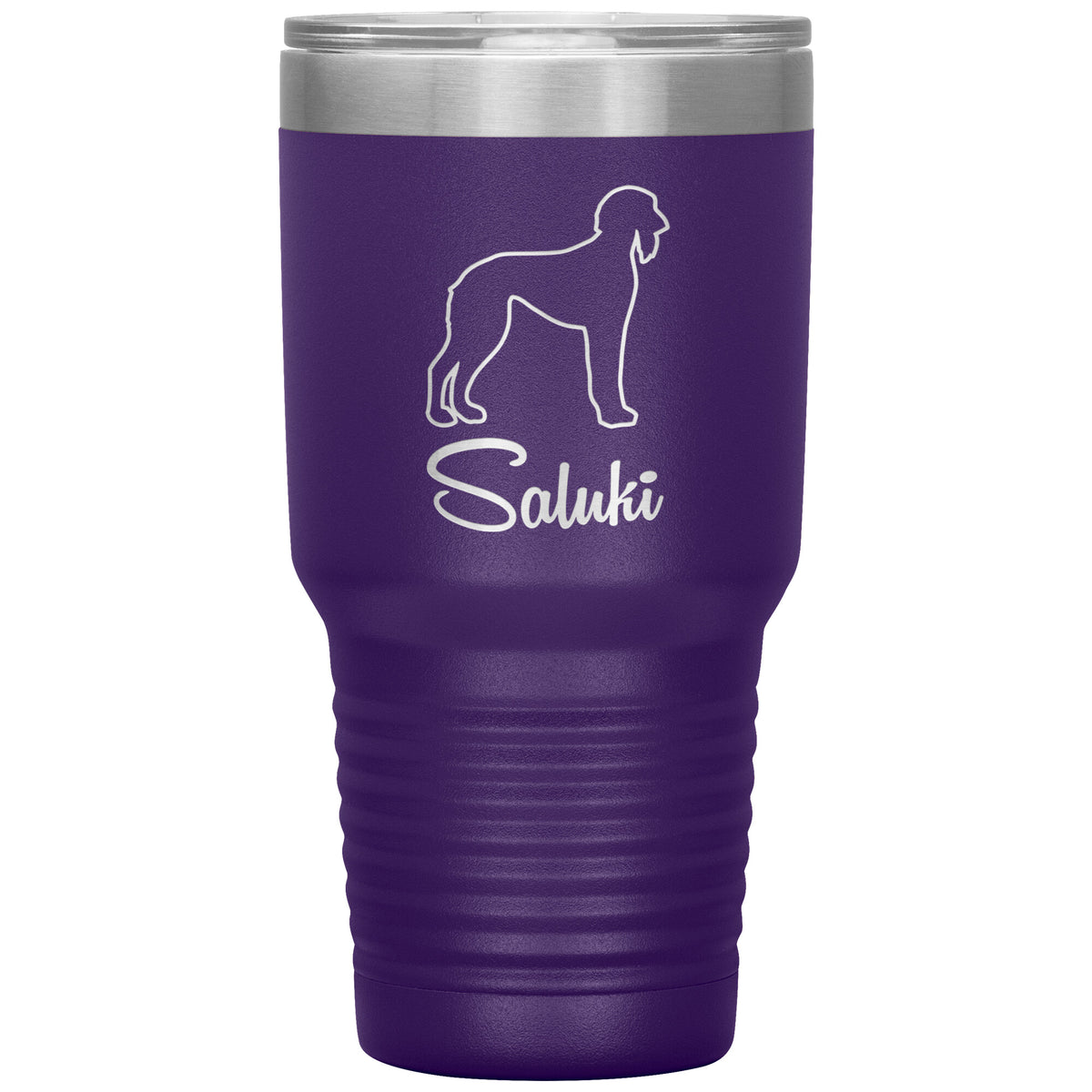 Saluki Dog Outlined Silhouette 30oz Insulated Tumbler