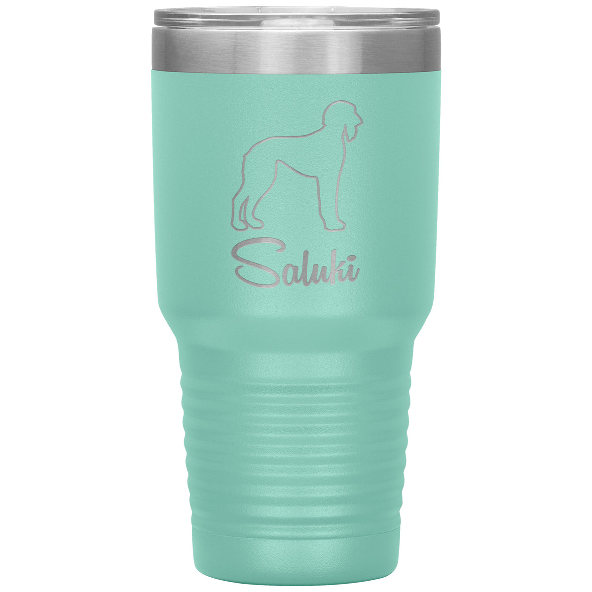 Saluki Dog Outlined Silhouette 30oz Insulated Tumbler