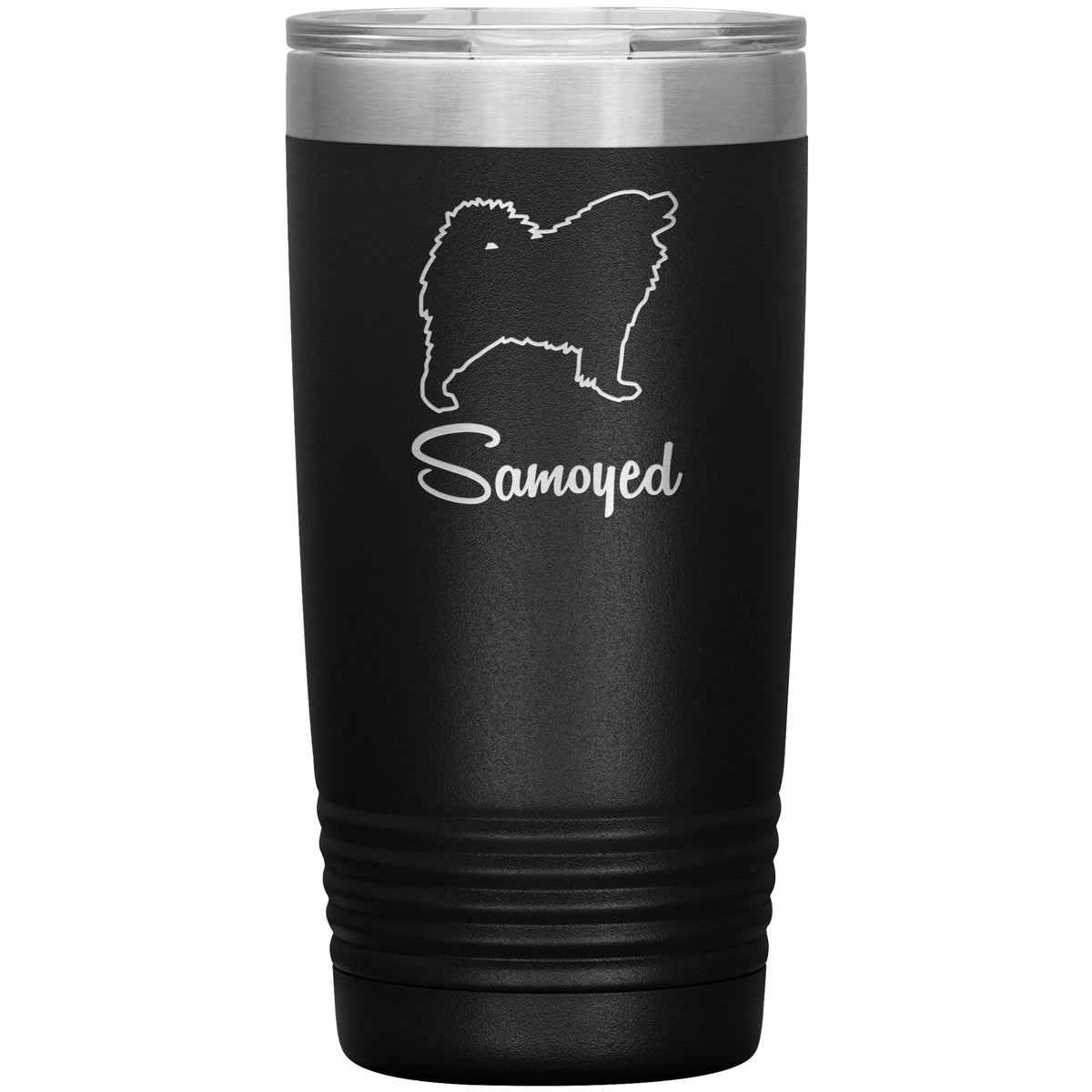 Samoyed Dog Outlined Silhouette 20oz Insulated Tumbler