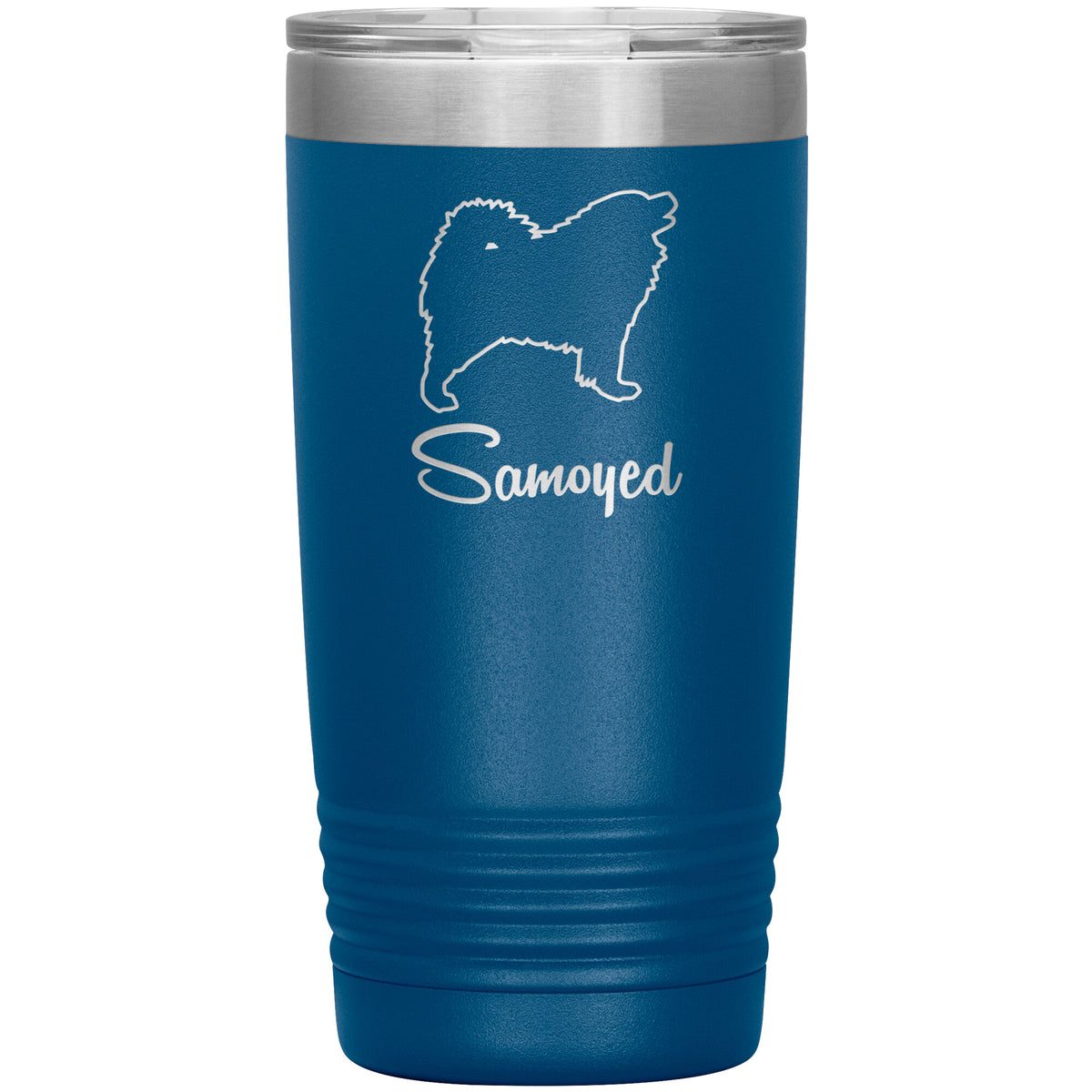 Samoyed Dog Outlined Silhouette 20oz Insulated Tumbler