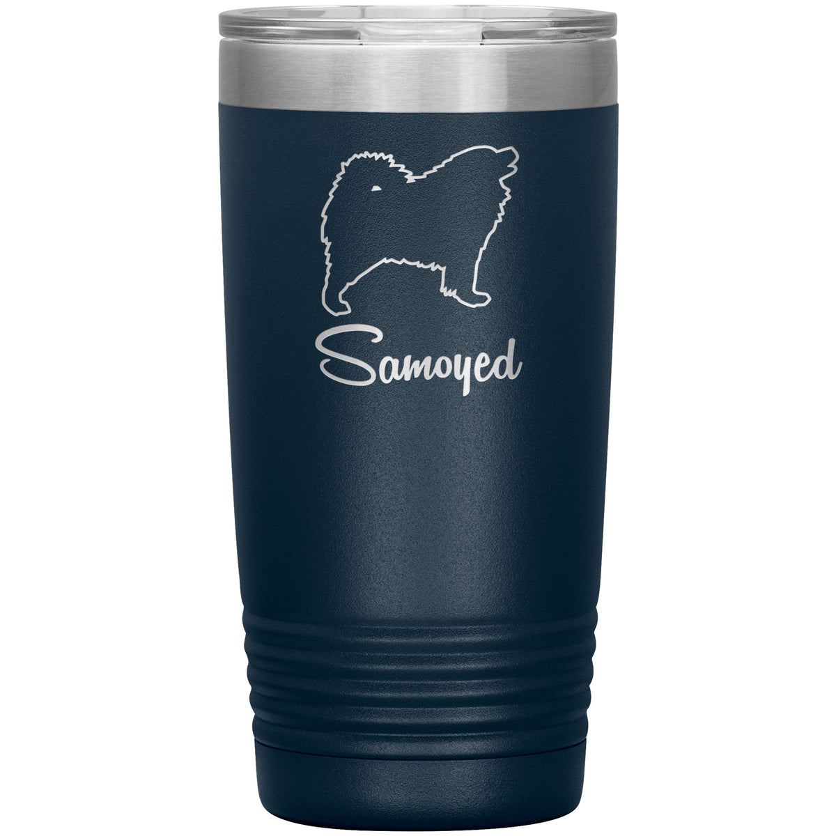 Samoyed Dog Outlined Silhouette 20oz Insulated Tumbler