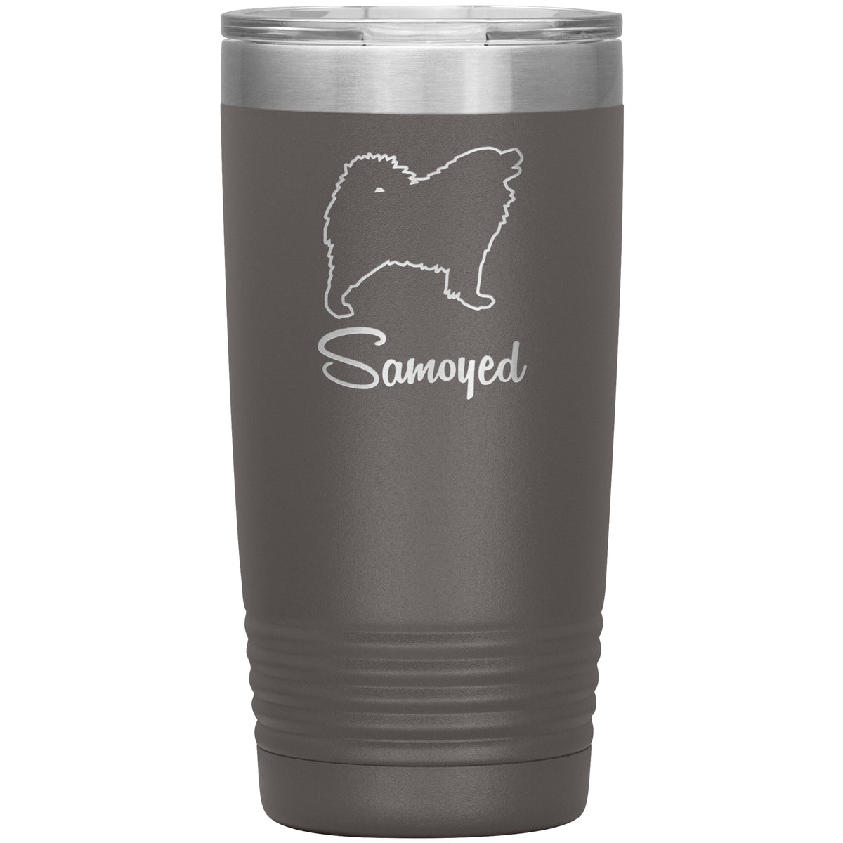 Samoyed Dog Outlined Silhouette 20oz Insulated Tumbler