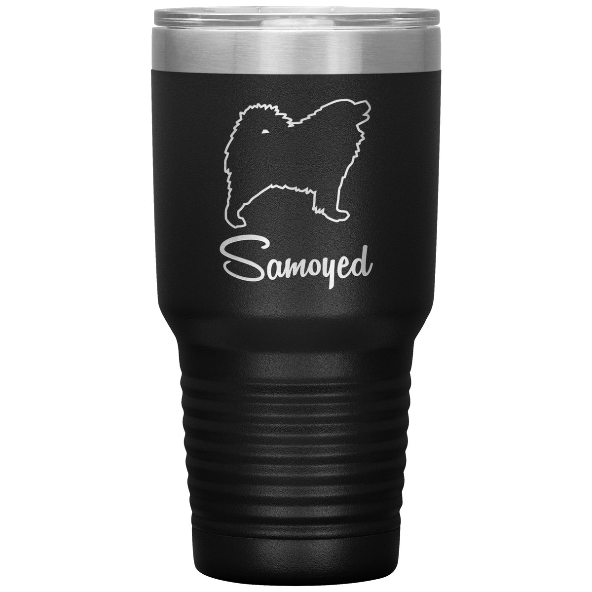 Samoyed Dog Outlined Silhouette 30oz Insulated Tumbler