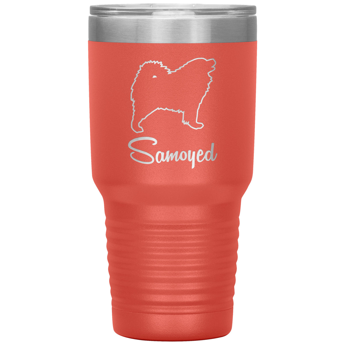 Samoyed Dog Outlined Silhouette 30oz Insulated Tumbler