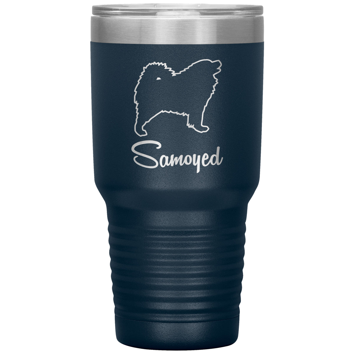 Samoyed Dog Outlined Silhouette 30oz Insulated Tumbler