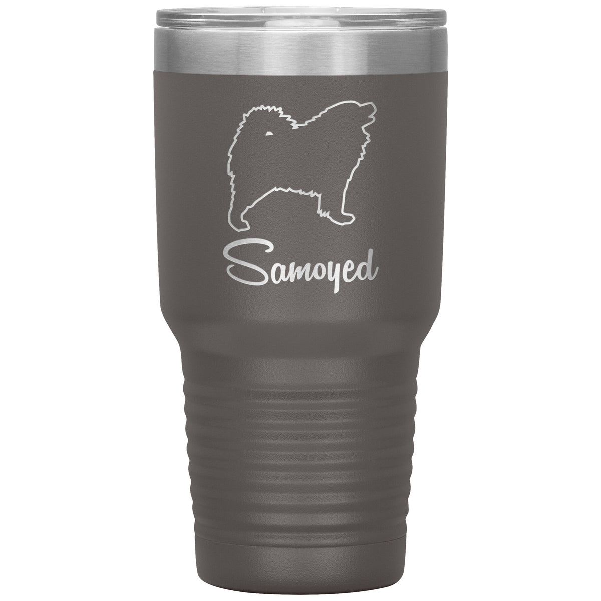 Samoyed Dog Outlined Silhouette 30oz Insulated Tumbler