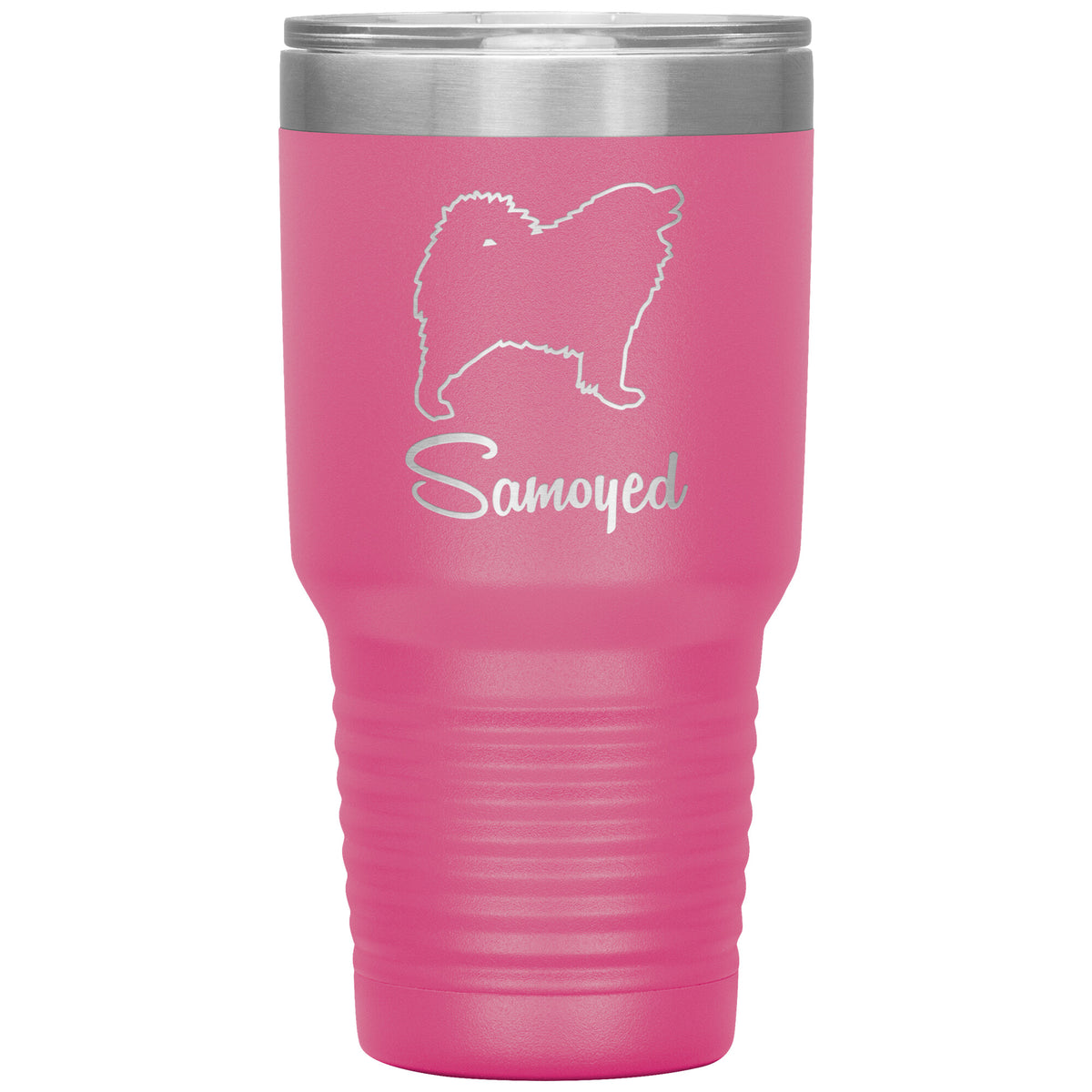 Samoyed Dog Outlined Silhouette 30oz Insulated Tumbler