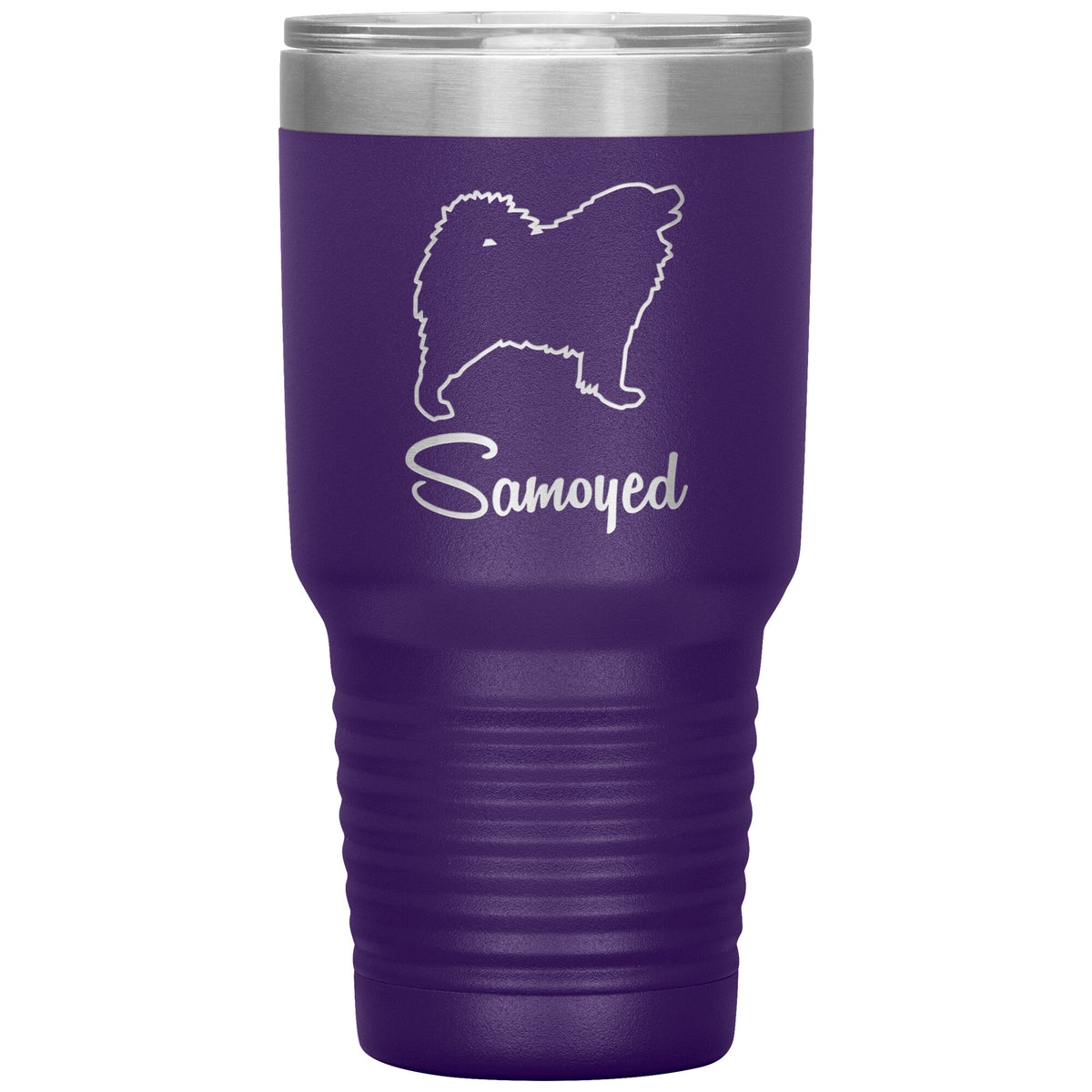 Samoyed Dog Outlined Silhouette 30oz Insulated Tumbler