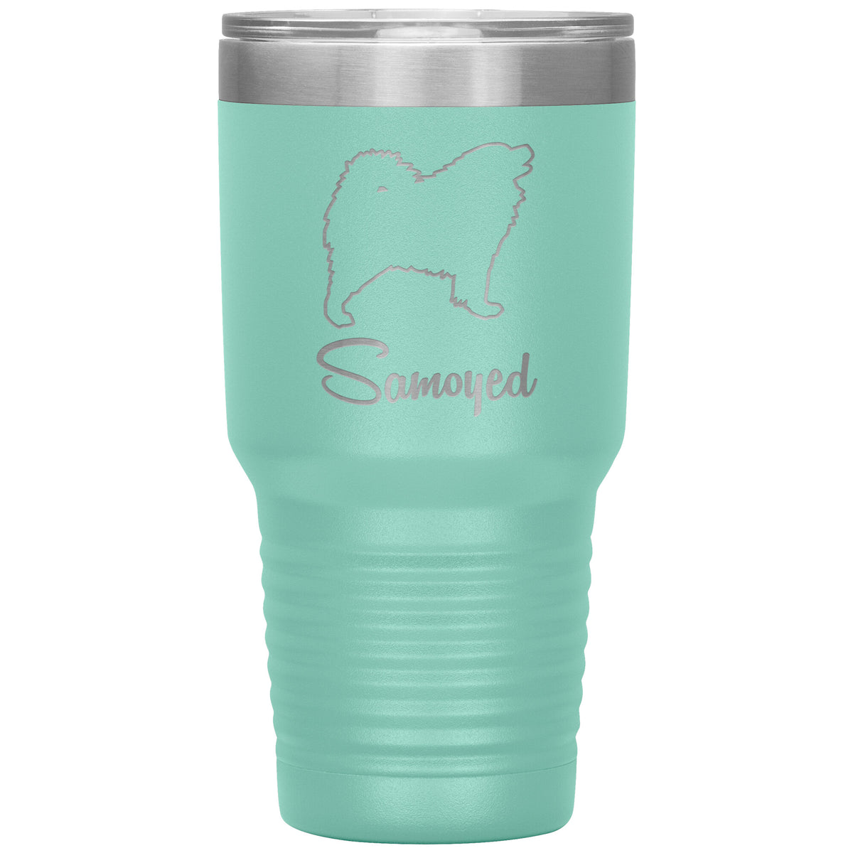 Samoyed Dog Outlined Silhouette 30oz Insulated Tumbler