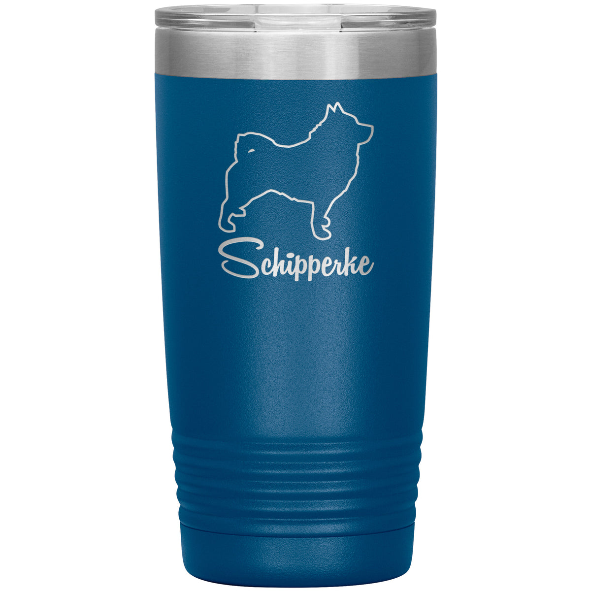 Schipperke Dog Outlined Silhouette 20oz Insulated Tumbler