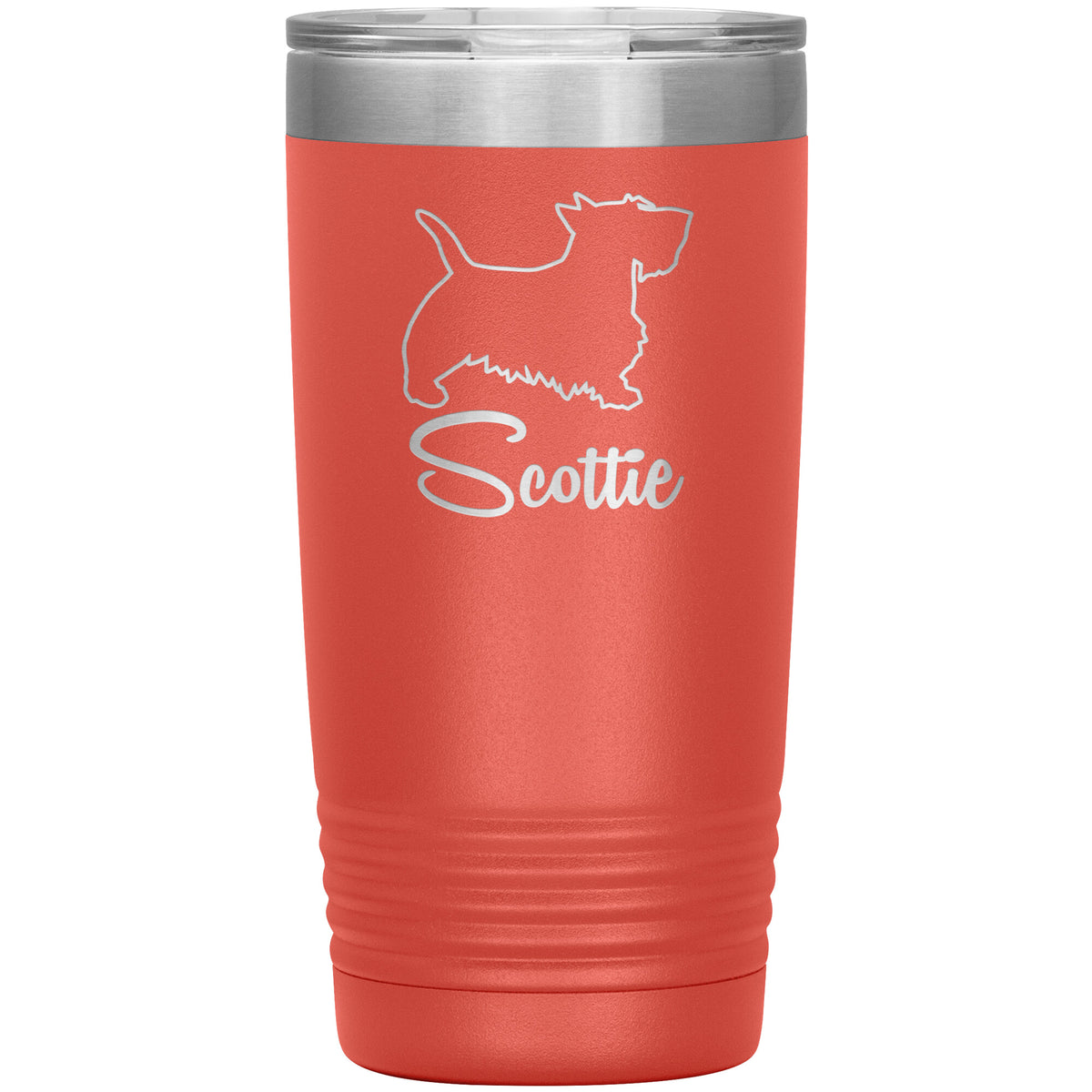 Scottie Dog Outlined Silhouette 20oz Insulated Tumbler