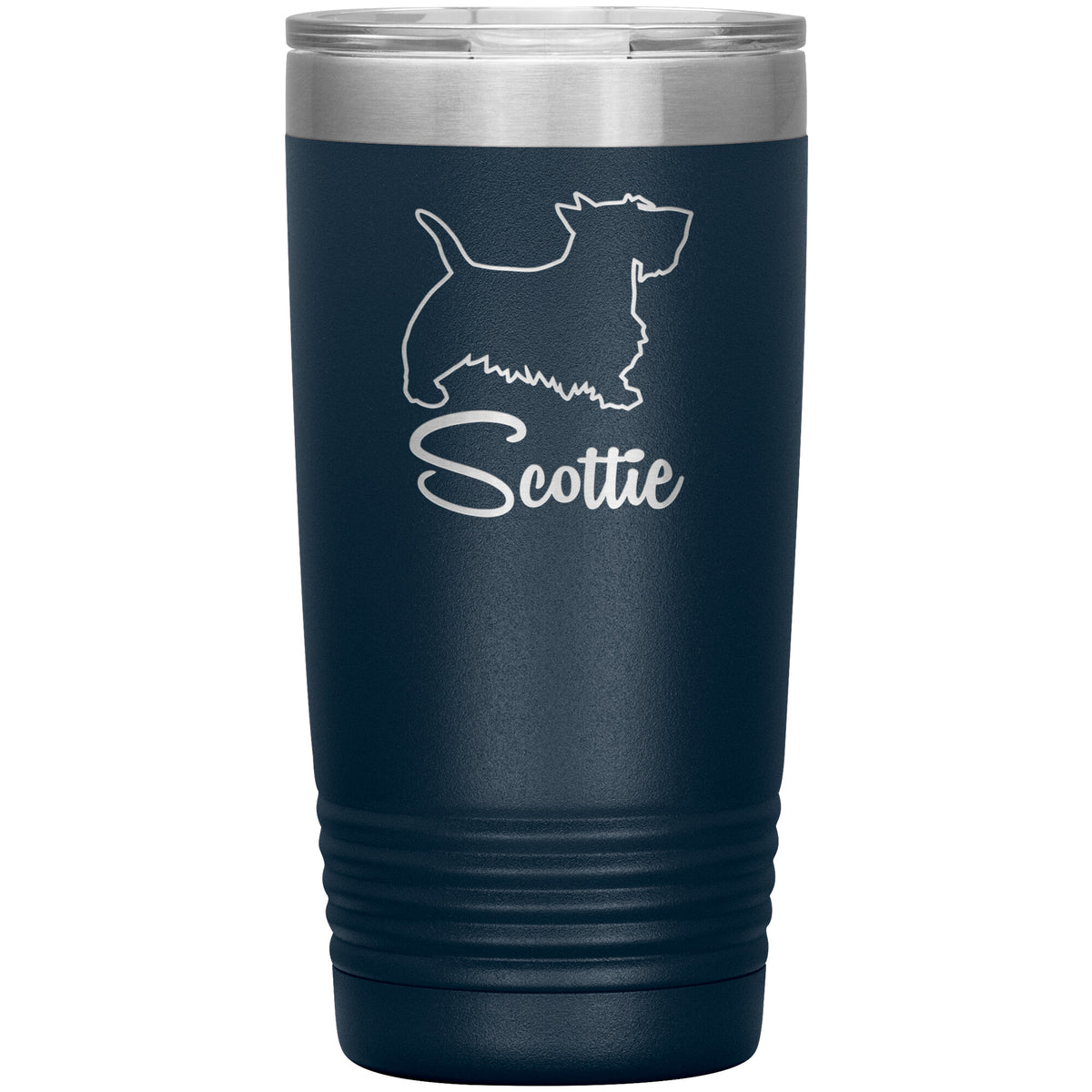 Scottie Dog Outlined Silhouette 20oz Insulated Tumbler