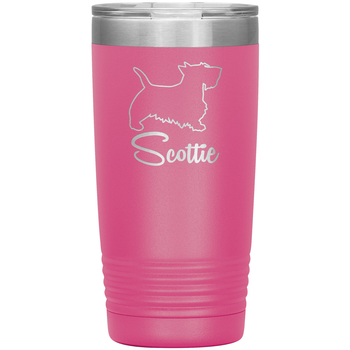 Scottie Dog Outlined Silhouette 20oz Insulated Tumbler