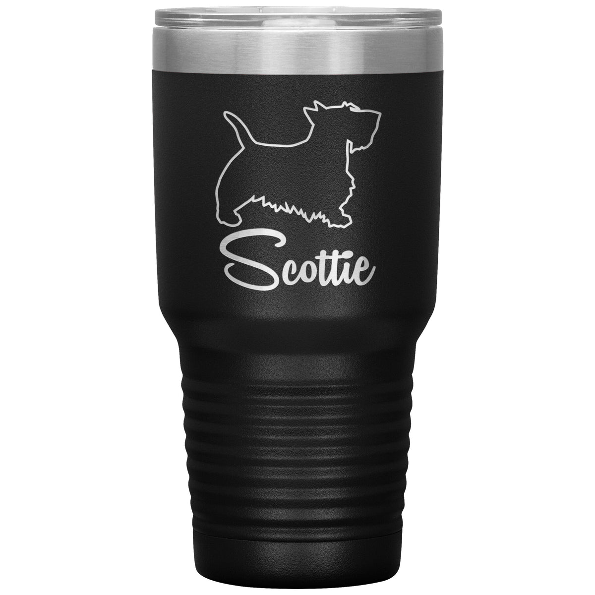 Scottie Dog Outlined Silhouette 30oz Insulated Tumbler