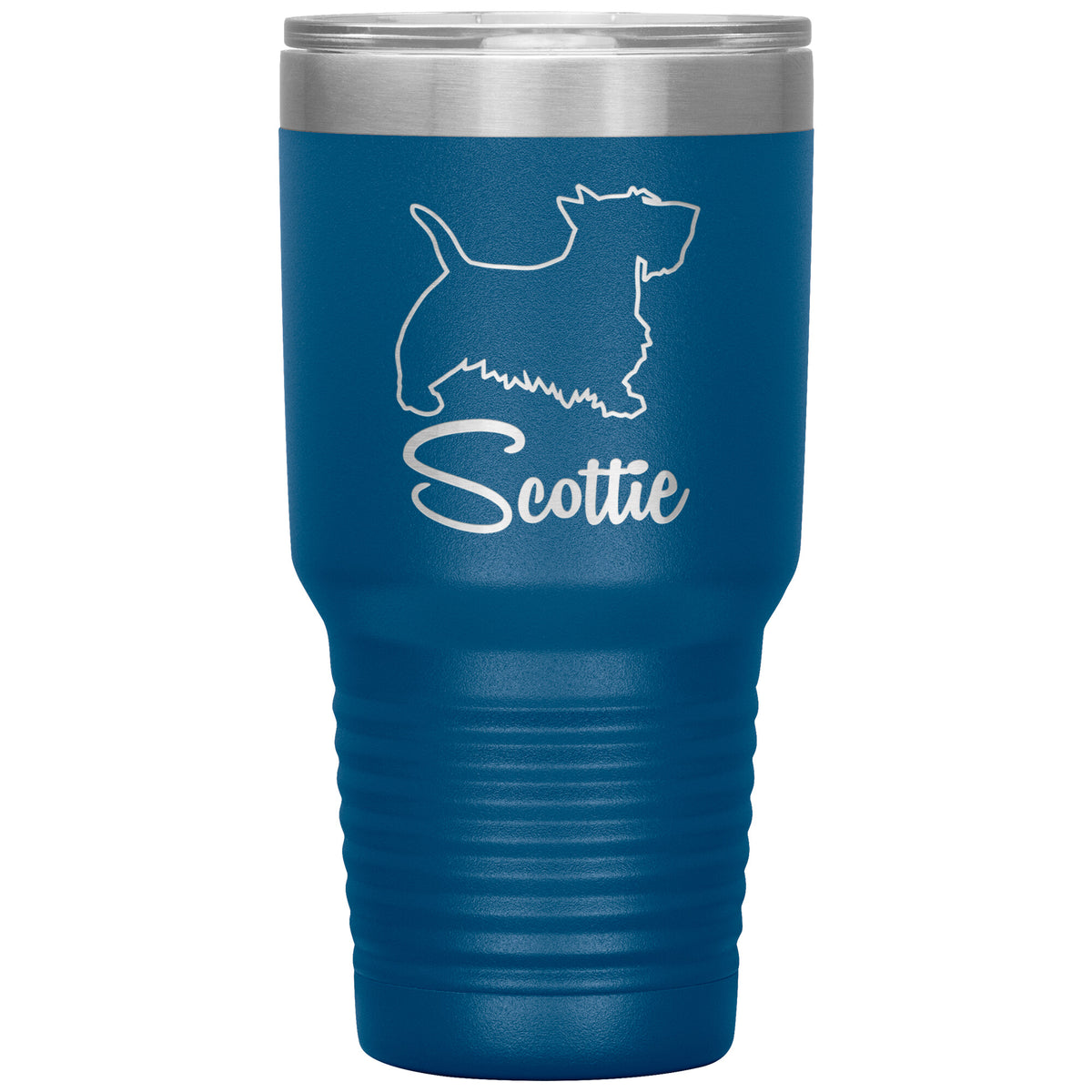 Scottie Dog Outlined Silhouette 30oz Insulated Tumbler